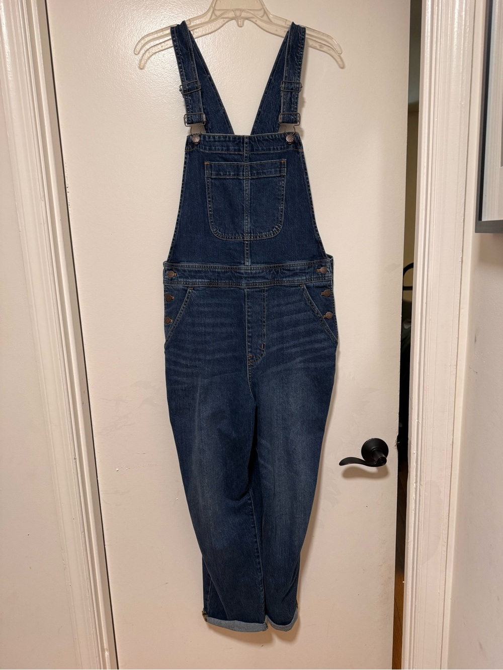 J. Crew Dark Blue Denim Overalls - Women's Jean Dungarees